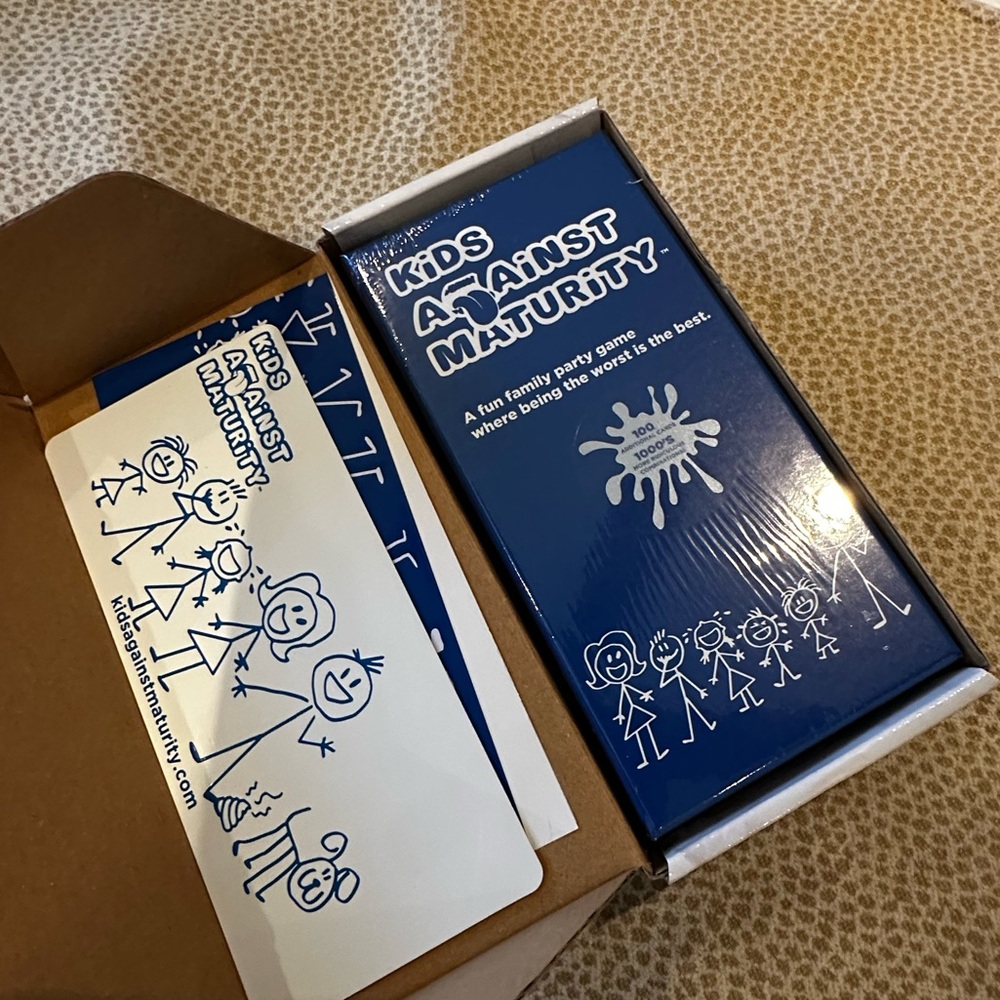 Card Game - kids against maturity card game